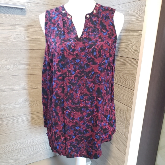 TORRID Sleeveless Blouse with Grommet Detail Animal Print | Size 0 (Large) - Picture 1 of 12